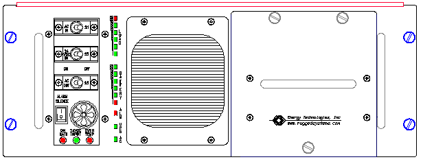 ETI0001-1251 Rugged MilSpec®UPS Front View